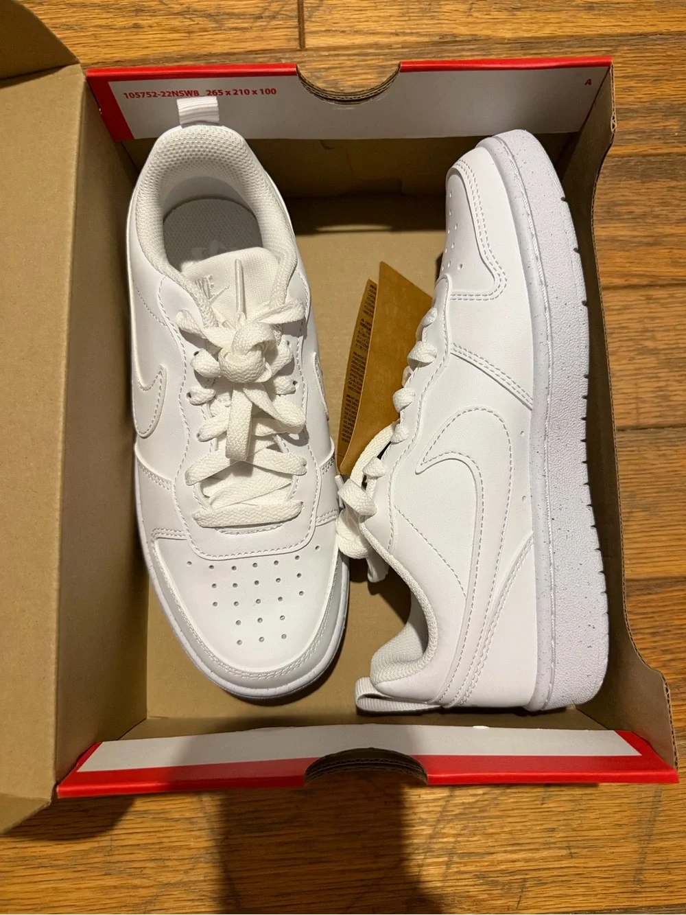 Nike Kids White Low-Top Casual Sneakers